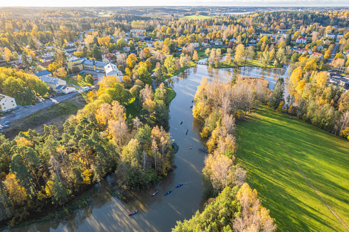 Aerial shot of Pumpviken